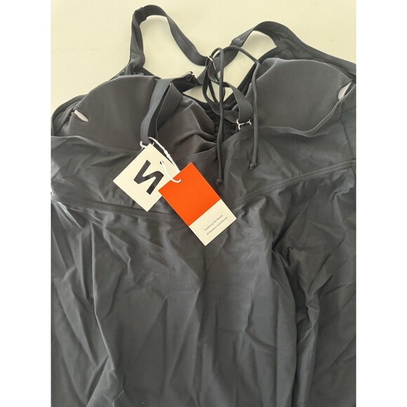 NIeyook Plus Size Swimsuit Tankini Bathing Suit Tummy Control top black size 22W - Picture 10 of 13